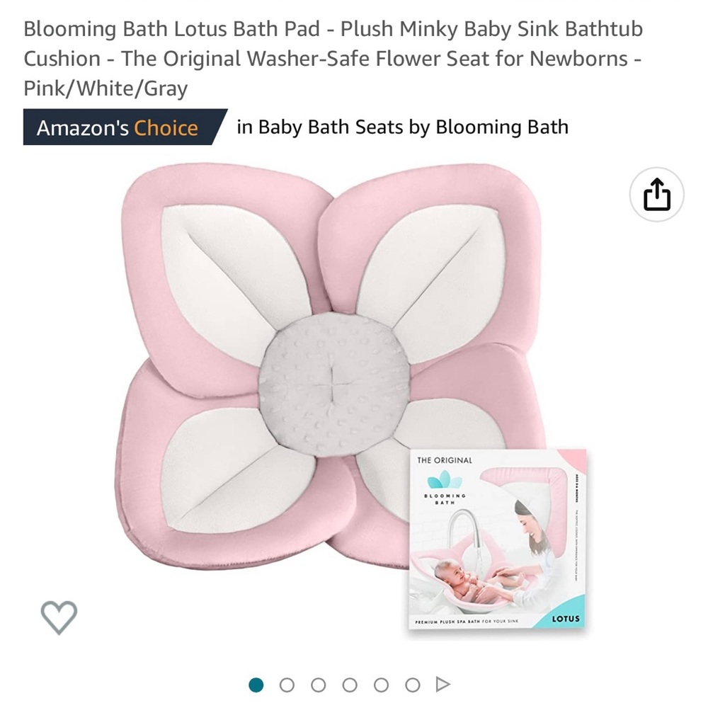 Baby bath pad -pink